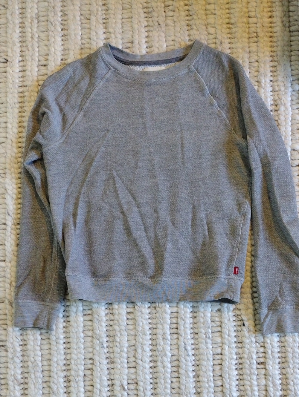 Levi's Women's Gray Crewneck Sweatshirt - Lightweight Pullover